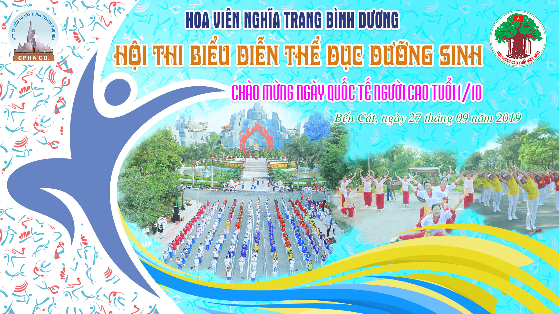 Hội thi biểu diễn thể dục dưỡng sinh nhân ngày quốc tế người cao tuổi 2019